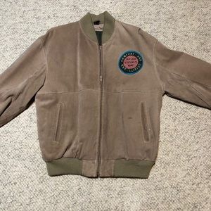 Mens Vintage Cosi L’uomo Suede Bomber Jacket